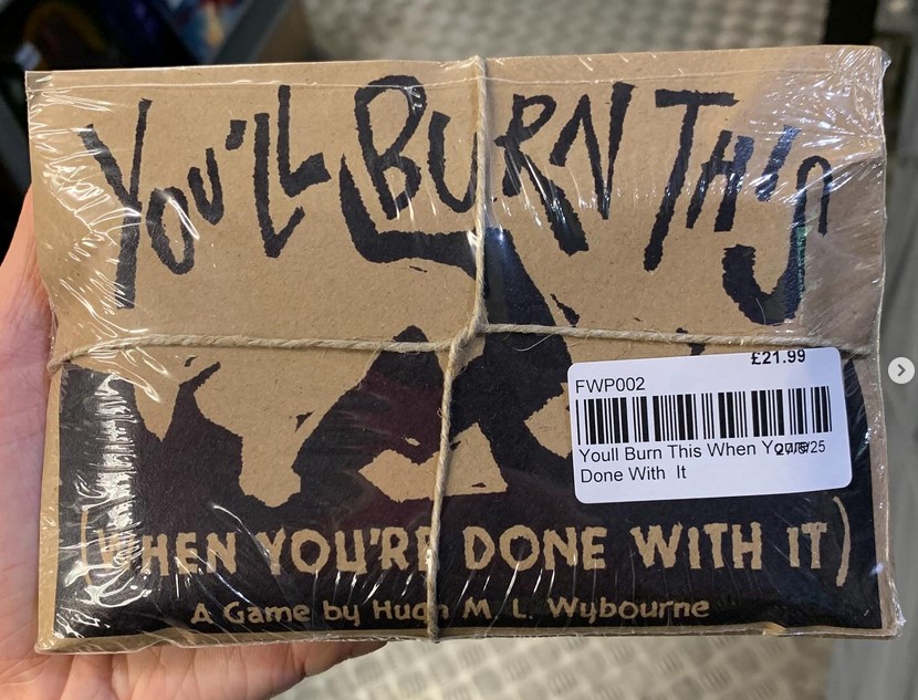 Youll Burn This When Youre Done With It -  Foggity Whims Press